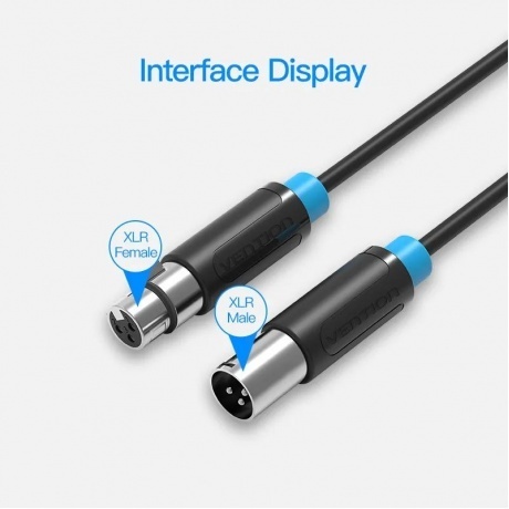 Кабель Vention аудио XLR M/XLR F - 1.5м - фото 5