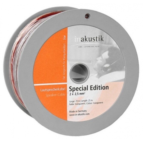 Кабель акустический INAKUSTIK Star LS Special Edition, 2 x 2.5 mm2, 25 м - фото 2