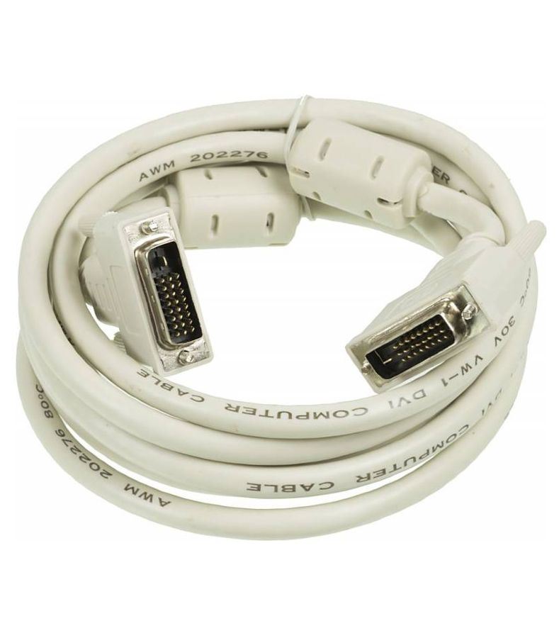 Кабель Ningbo DVI-D(m)/DVI-D(m) 3м. черный кабель buro 1 1v displayport m dvi d dual link m 3м gold черный bhp dpp dvi 3