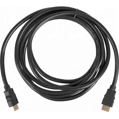 Кабель соединительный аудио-видео HDMI (m)/HDMI (m) 3м. Позолоченные контакты черный (1497547) - фото 4