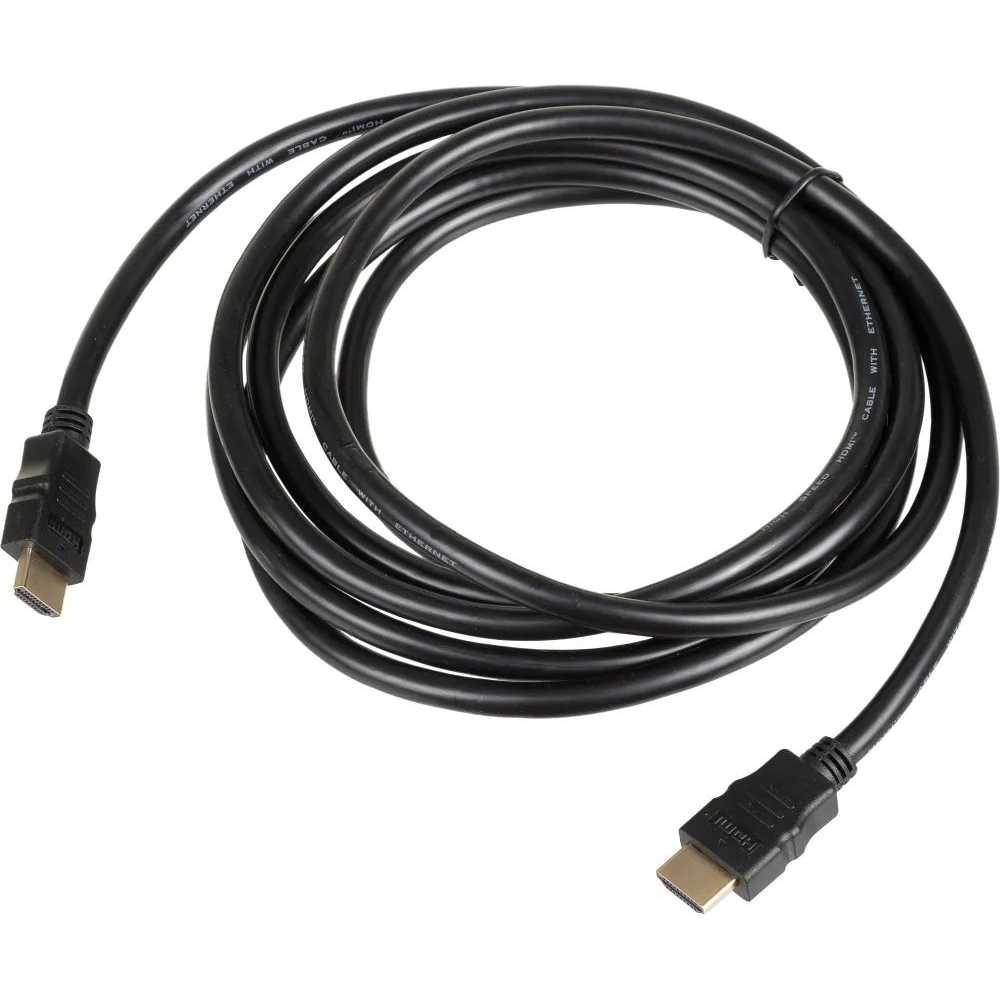 Кабель соединительный аудио-видео HDMI (m)/HDMI (m) 3м. Позолоченные контакты черный (1497547) кабель соединительный аудио видео premier 5 815 hdmi m hdmi m ver 1 4 15м gold черный [5 815 15 0]