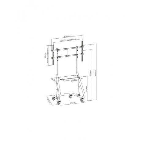 Подставка для телевизора Ultramounts UM 298 черный - фото 2