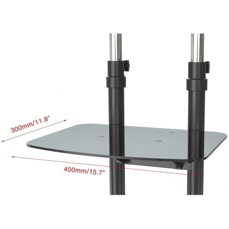 Стойка для телевизора Cactus CS-ST04H черный - фото 3