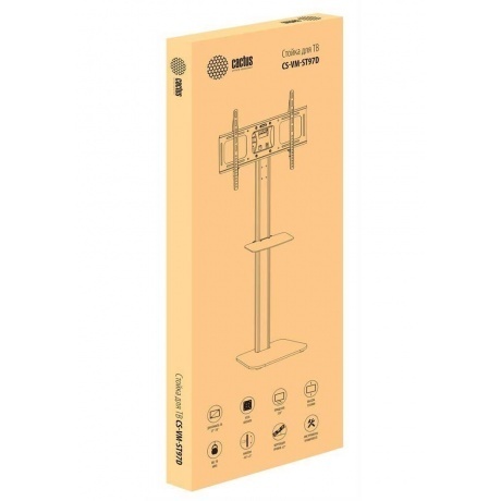 Стойка для телевизора Cactus CS-ST97-D черный - фото 5