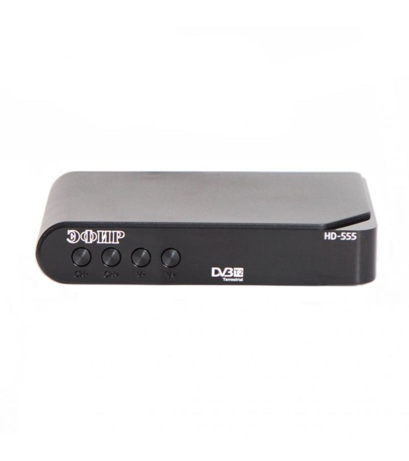 Ресивер DVB-T2 Сигнал Эфир HD-555 тюнер цифровой dvb t2 сигнал эфир hd 555