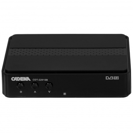 Ресивер DVB-T2 Cadena CDT-2291SB черный - фото 2
