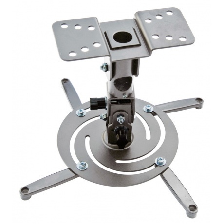 Кронштейн для проектора Cactus CS-VM-PR04-AL серебристый макс22кг настенный и потолочный поворот и наклон 1314₽