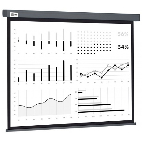 

Экран настенно-потолочный Cactus 180x180см, 1:1 Wallscreen CS-PSW-180X180-SG рулонный серый (CS-PSW-180X180-SG)