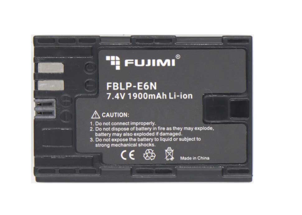 Аккумулятор Fujimi для цифровых фото и видеокамер FBLP-E6N (1900 mAh)