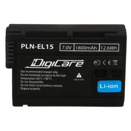 Аккумулятор DigiCare PLN-EL15c / EN-EL15c, 2300mAh - фото 2