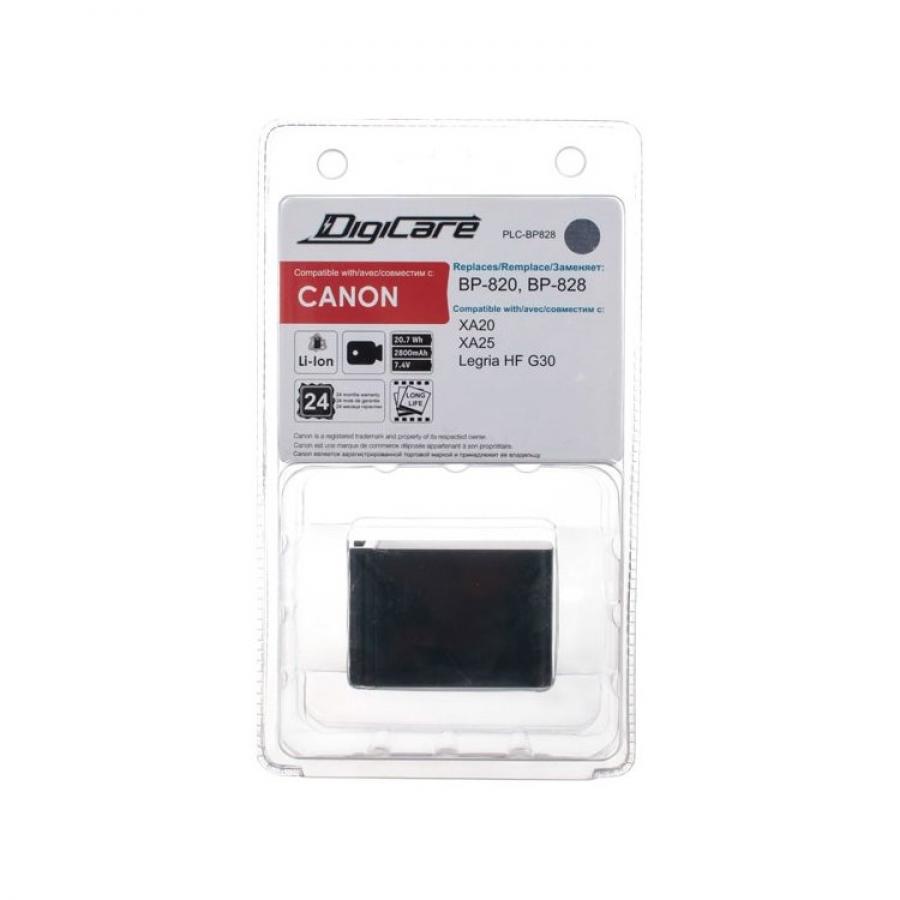Аккумулятор DigiCare PLC-BP828 / BP-828, BP-820 для камер XA20, XA25, Legria G30