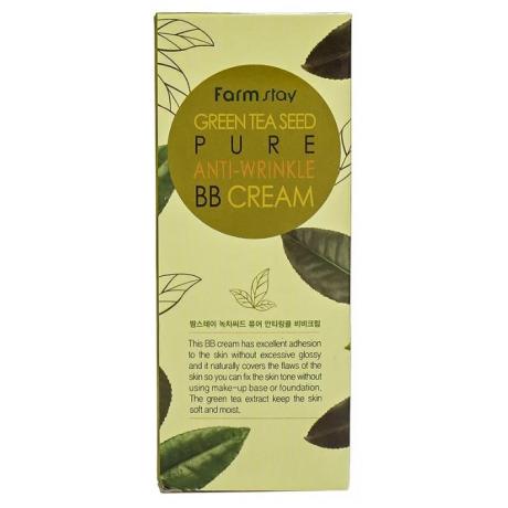 ББ крем с семенами зеленого чая FarmStay Green Tеa Seed Pure Anti-Wrinkle BB Cream, 40гр - фото 2