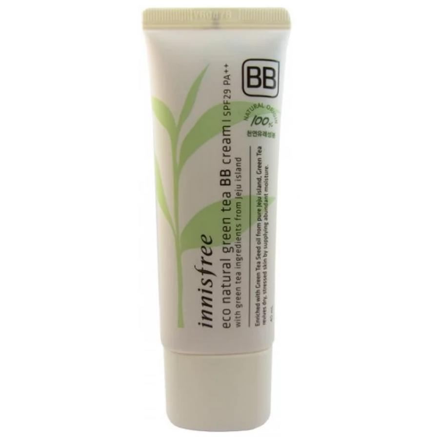 Натуральный ББ крем с зеленым чаем Innisfree Eco Natural Green Tea BB Cream SPF29, #1 Light Beige