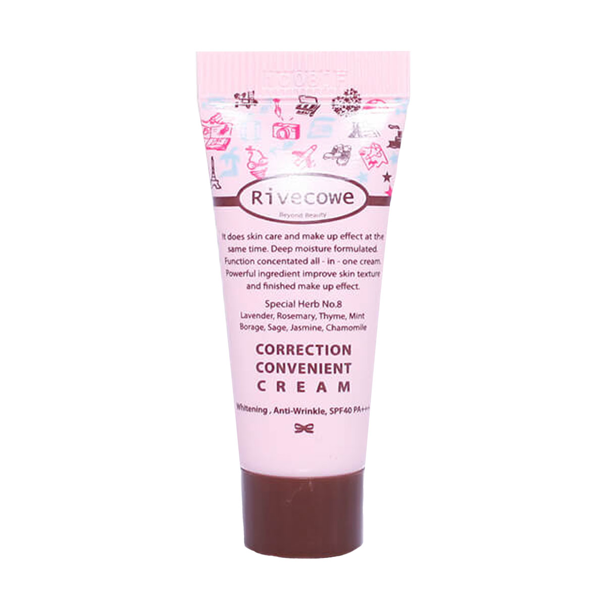 Тональный крем Rivecowe Beyond Beauty Correction Convenient Cream SPF43, 40 мл