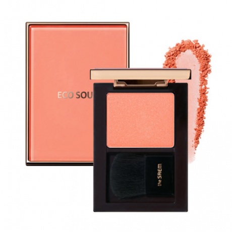 Румяна The Saem Eco Soul Luxe Blusher BE01 Nude Veil - фото 1