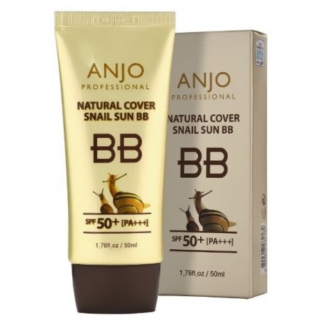 ANJO Professional BB крем для лица УЛИТОЧНЫЙ МУЦИН  Natural Cover Snail Sun BB SPF50+PA+++, 50 мл - фото 2