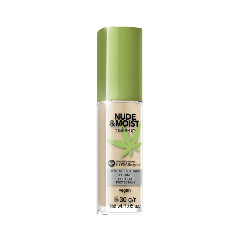 Флюид гипоаллергенный Bell Hypo Hypoallergenic nude&moist make-up тон  04 natural tan