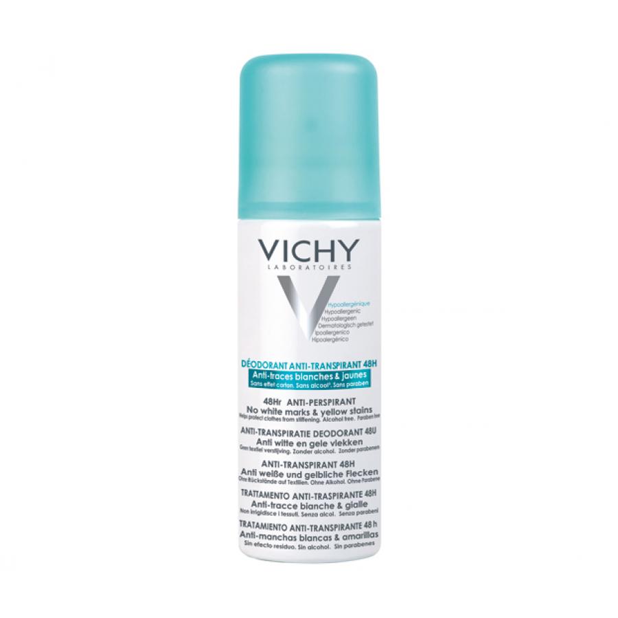Дезодорант-антиперспирант спрей Vichy Deodorant Traitement Anti-Transpirant 48H, 125 мл