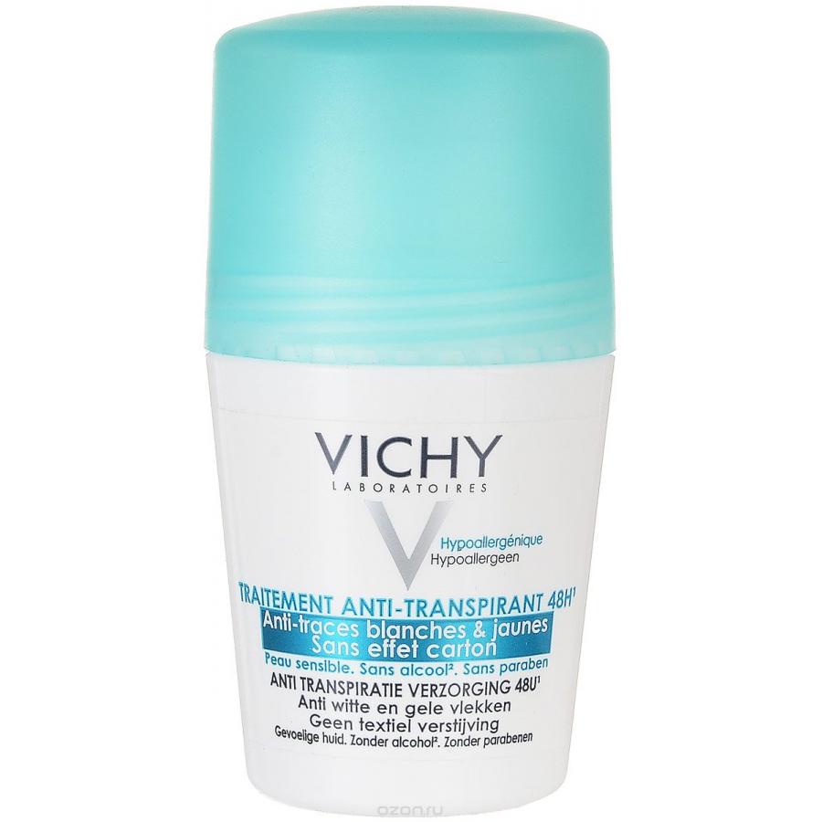 Дезодорант-антиперспирант шарик Vichy Deodorant Traitement Anti-Transpirant 48H, 50 мл