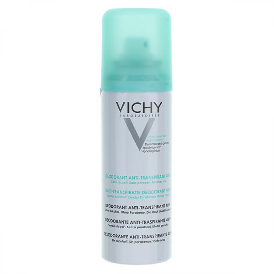 Дезодорант-антиперспирант спрей Vichy Deodorant, 125 мл, регулирующий избыточное потоотделение 24 ч
