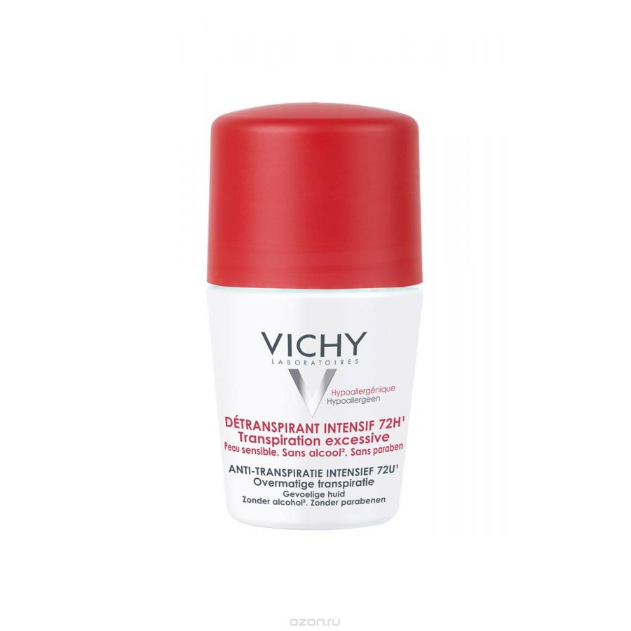 Дезодорант-антиперспирант антистресс шарик Vichy Deodorant, 50 мл, 72 часа защиты