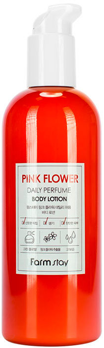 Парфюмированный лосьон для тела FarmStay Pink Flower Daily Perfume Body Lotion, 330ml