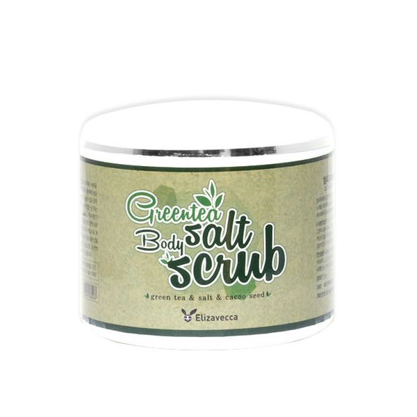 Скраб для тела с морской солью и экстрактом зелёного чая Elizavecca MIlky Piggy Green Tea Salt Body Scrub 600g