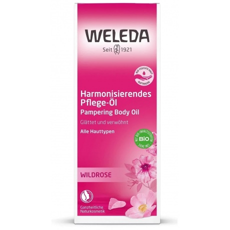 Розовое нежное масло для тела Weleda 100 мл - фото 2