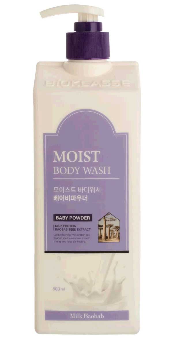 Гель для душа MilkBaobab Moist Body Wash Baby Powder 800ml