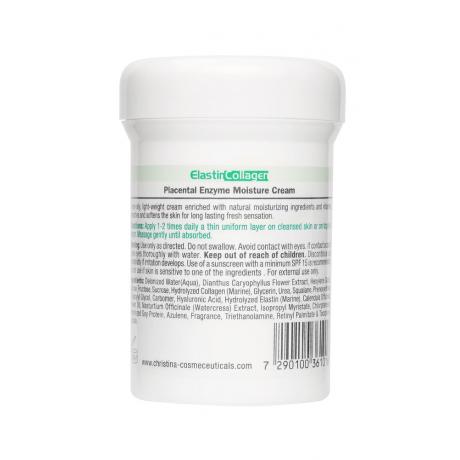 Увлажняющий крем с плацентой Christina Elastin Collagen Placental Enzyme Moisture Cream, 250 мл - фото 2