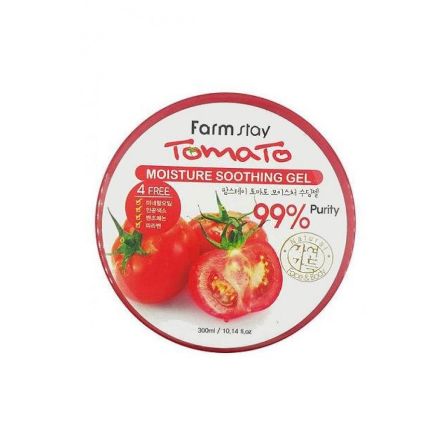 Увлажняющий успокаивающий гель с экстрактом томата FarmStay Tomato Moisture Soothing Gel, 300мл