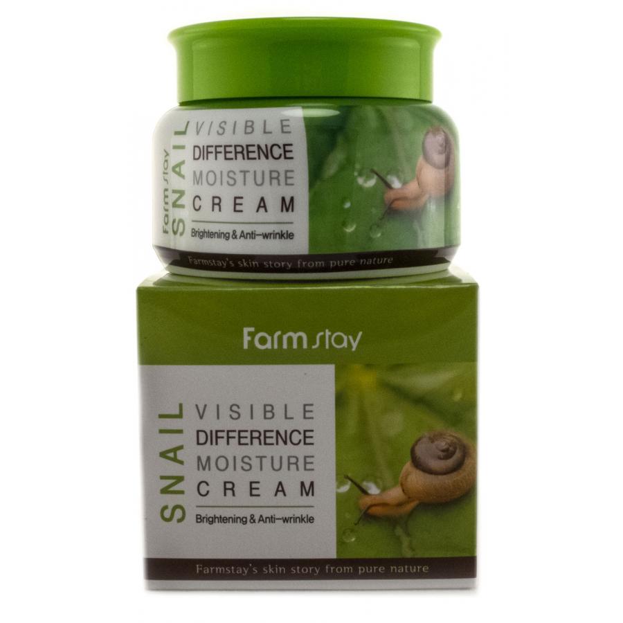 Крем для лица с муцином улитки FarmStay Snail Visible Difference Moisture Cream, 100гр
