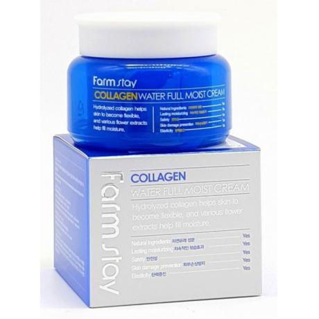 Увлажняющий крем для лица с коллагеном FarmStay Collagen Water Full Moist Cream, 100гр - фото 2