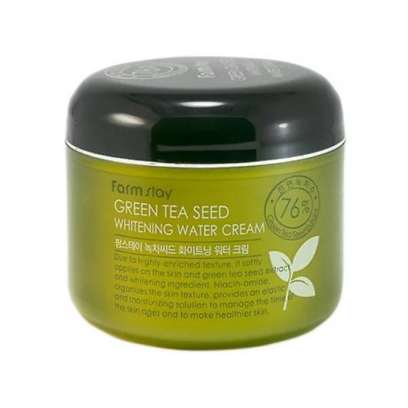 Увлажняющий крем с семенами зеленого чая FarmStay Green Tea Seed Whitening Water Cream, 100гр - фото 2
