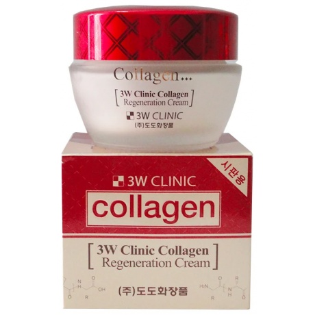 Крем для лица с коллагеном регенерирующий 3W ClinicCollagen Regeneration Cream, 60 мл  - фото 1
