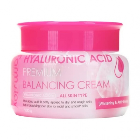 Балансирующий крем с гиалуроновой кислотой FarmStay Hyaluronic Acid Premium Balancing Cream, 100g - фото 2