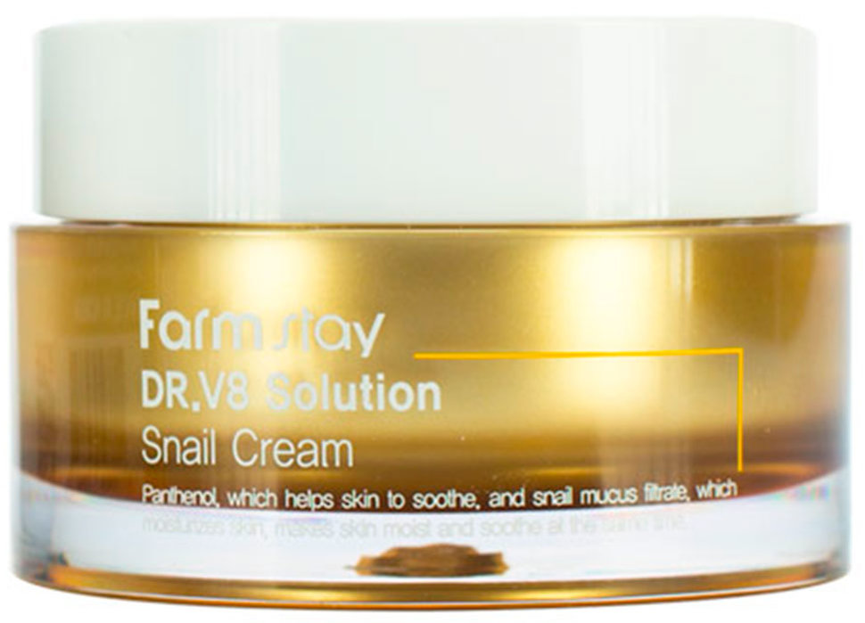 Крем с муцином улитки FarmStay Dr-V8 Solution Snail Cream, 50ml