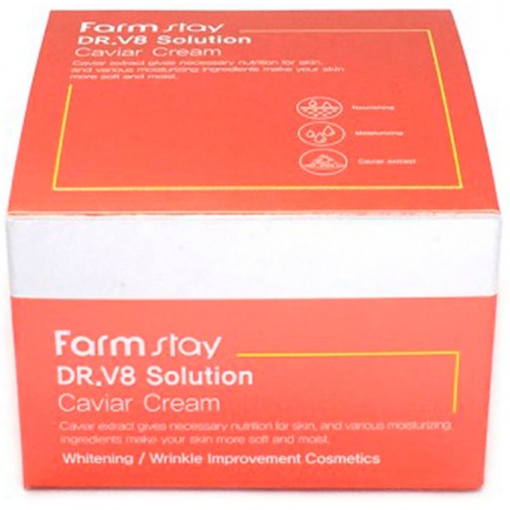 Крем с экстрактом икры FarmStay Dr-V8 Solution Caviar Cream, 50ml - фото 2