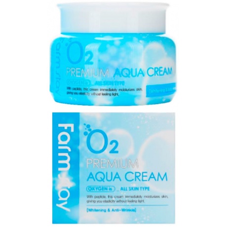 Увлажняющий крем с кислородом FarmStay O2 Premium Aqua Cream, 100g - фото 1