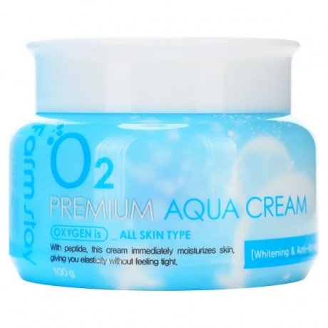 Увлажняющий крем с кислородом FarmStay O2 Premium Aqua Cream, 100g - фото 2