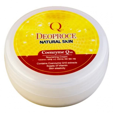 Крем для лица и тела  с коэнзим Q10 Deoproce Natural Skin Coenzyme Q10 Nourishing Cream 100гр - фото 1