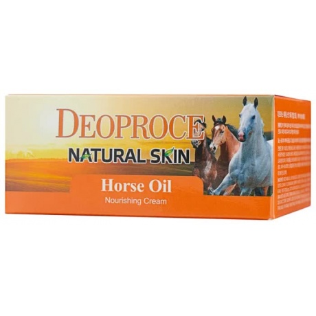 Крем для лица и тела на основе лошадиного жира Deoproce Natural Skin Horse Oil Nourishing Cream 100гр - фото 2