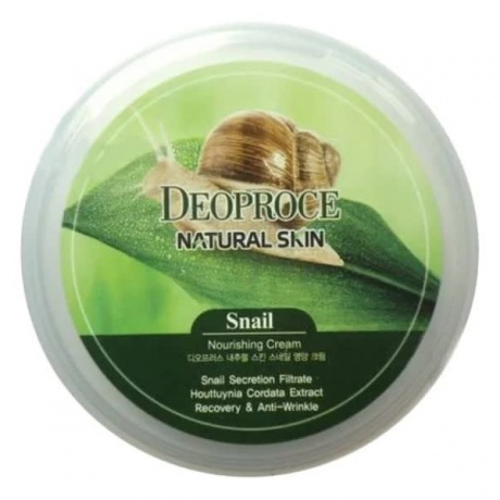 Крем для лица и тела с улиточным экстрактом Deoproce Natural Skin Snail Nourishing Cream 100гр - фото 1