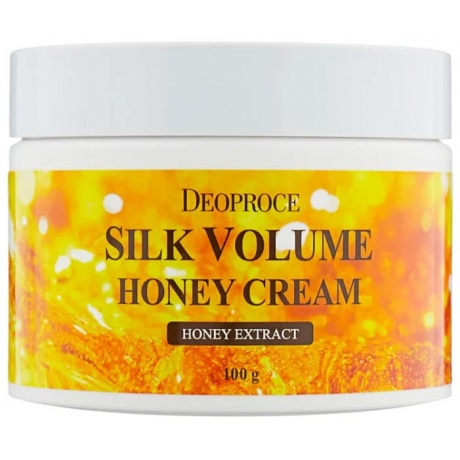 Крем для лица питательный на основе меда Deoproce Moisture Silk Volume Honey Cream 100гр - фото 1