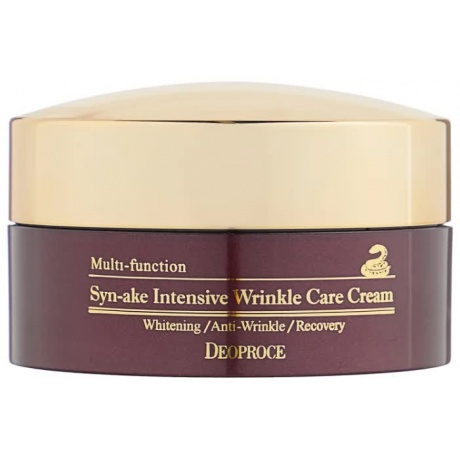Крем для лица со змеиным ядом Deoproce Syn-Ake Intensive Wrinkle Care Cream 100гр - фото 1