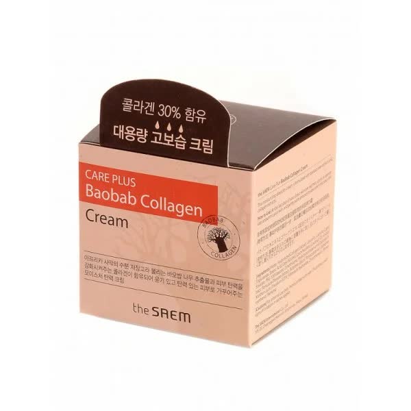 Крем коллагеновый баобаб The Saem Care Plus Baobab Collagen Cream 100мл - фото 3