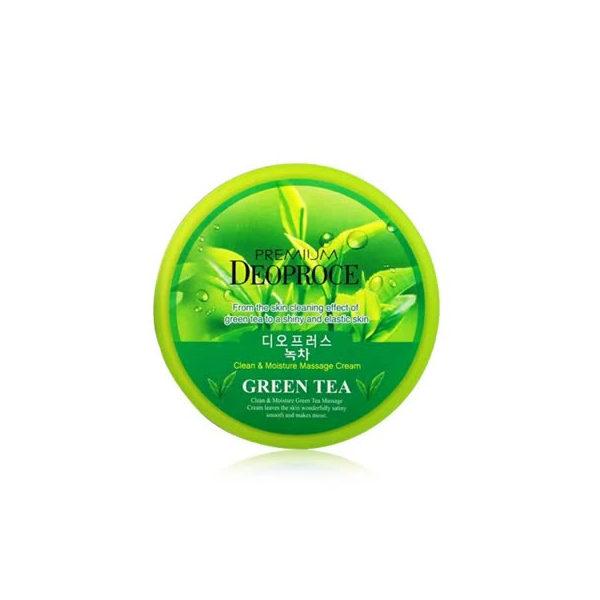 Крем массажный Premium Deoproce Clean & Moisture Green Tea Massage Cream 300гр