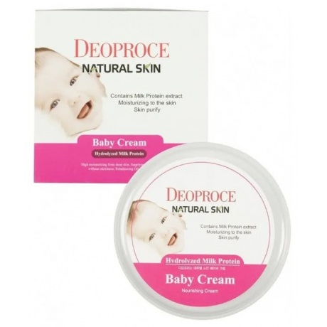 Крем питательный на молочных белках Deoproce Natural Skin Baby Cream 100g 100гр - фото 1
