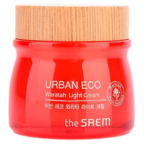 Крем-гель для лица легкий с экстрактом телопеи The Saem Urban Eco Waratah Light Cream 60мл - фото 1