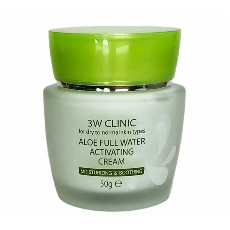 Увлажняющий крем с экстрактом алоэ вера 3W Clinic Aloe Full Water Activating Cream - фото 1